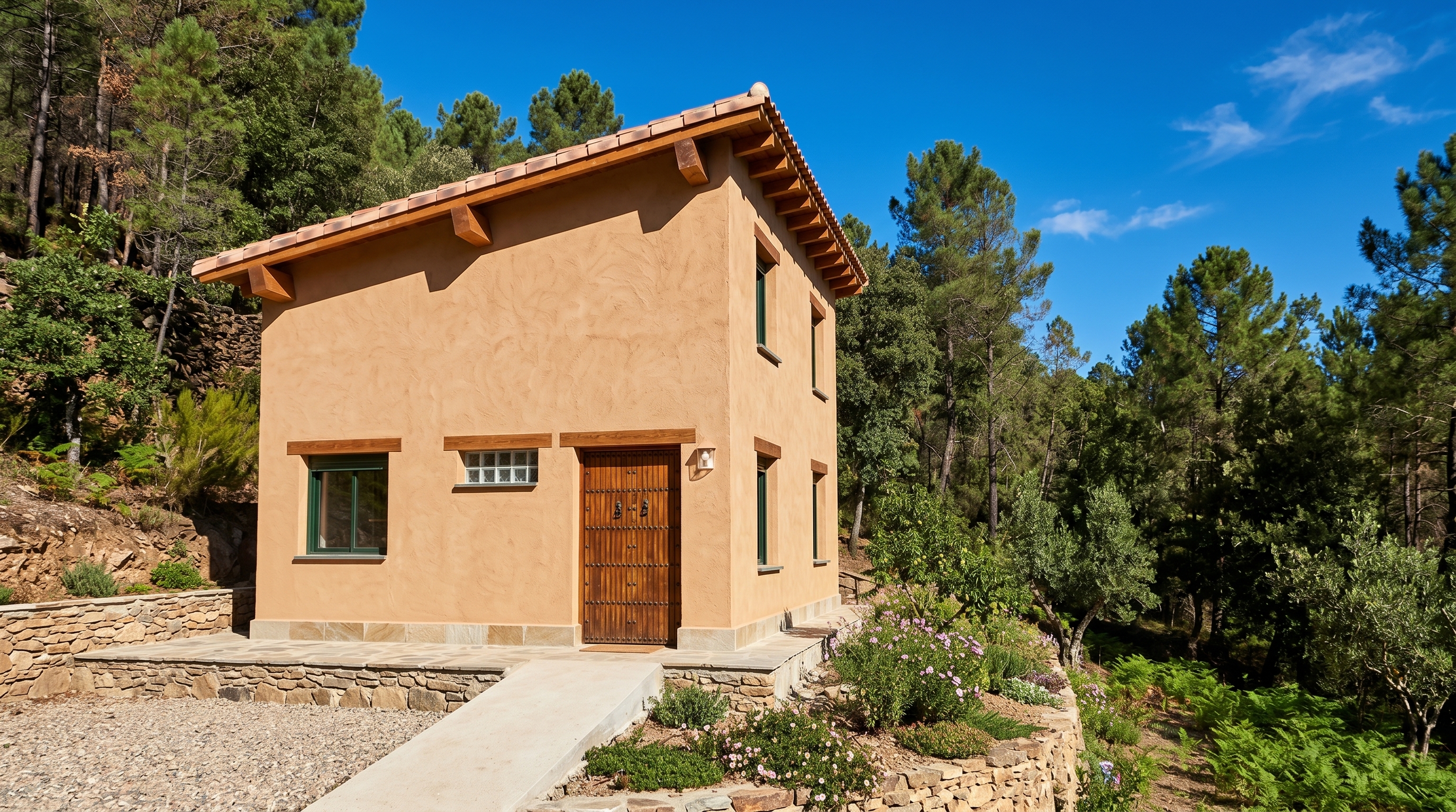 Vista del refugio